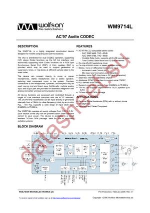 WM9714LGEFL/RV datasheet  